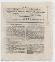 Johannisburger Kreisblatt = Tygodnik Obwodu Jansborskiego 1857 no. 21