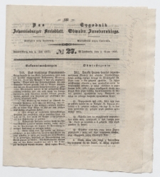 Johannisburger Kreisblatt = Tygodnik Obwodu Jansborskiego 1857 no. 27