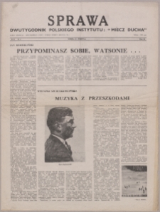 Sprawa : dwutygodnik Polskiego Instytutu "Miecz Ducha" 1942, R. 1 nr 6