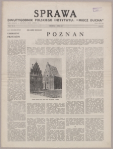 Sprawa : dwutygodnik Polskiego Instytutu "Miecz Ducha" 1942, R. 1 nr 12