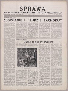 Sprawa : dwutygodnik Polskiego Instytutu "Miecz Ducha" 1942, R. 1 nr 15