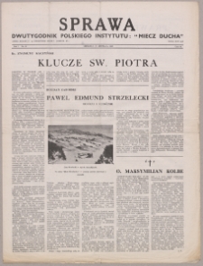 Sprawa : dwutygodnik Polskiego Instytutu "Miecz Ducha" 1942, R. 1 nr 22