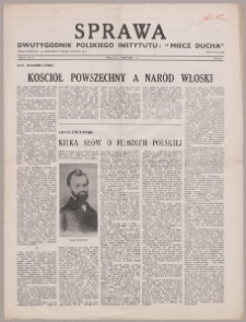 Sprawa : dwutygodnik Polskiego Instytutu "Miecz Ducha" 1942, R. 1 nr 23