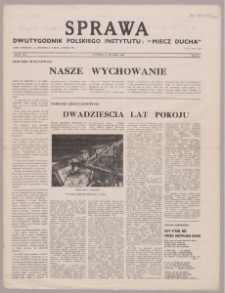 Sprawa : dwutygodnik Polskiego Instytutu "Miecz Ducha" 1943, R. 2 nr 1