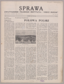 Sprawa : dwutygodnik Polskiego Instytutu "Miecz Ducha" 1943, R. 2 nr 3