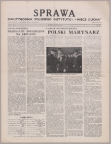 Sprawa : dwutygodnik Polskiego Instytutu "Miecz Ducha" 1943, R. 2 nr 5
