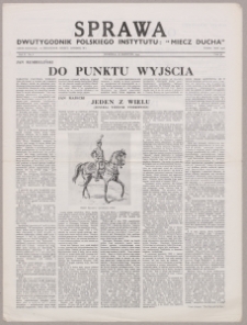 Sprawa : dwutygodnik Polskiego Instytutu "Miecz Ducha" 1943, R. 2 nr 8