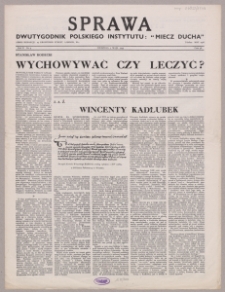 Sprawa : dwutygodnik Polskiego Instytutu "Miecz Ducha" 1943, R. 2 nr 9
