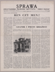 Sprawa : dwutygodnik Polskiego Instytutu "Miecz Ducha" 1943, R. 2 nr 15