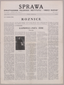 Sprawa : dwutygodnik Polskiego Instytutu "Miecz Ducha" 1943, R. 2 nr 16