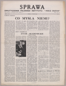 Sprawa : dwutygodnik Polskiego Instytutu "Miecz Ducha" 1943, R. 2 nr 18