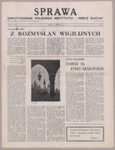 Sprawa : dwutygodnik Polskiego Instytutu "Miecz Ducha" 1943, R. 2 nr 24