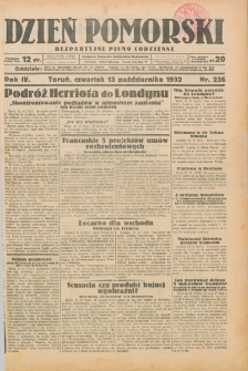 Dzień Pomorski 1932, R. 4, październik