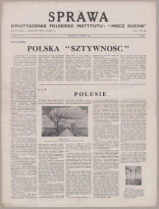 Sprawa : dwutygodnik Polskiego Instytutu "Miecz Ducha" 1944, R. 3 nr 2