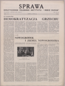 Sprawa : dwutygodnik Polskiego Instytutu "Miecz Ducha" 1944, R. 3 nr 3