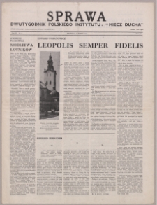 Sprawa : dwutygodnik Polskiego Instytutu "Miecz Ducha" 1944, R. 3 nr 5