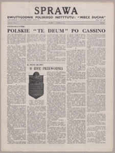 Sprawa : dwutygodnik Polskiego Instytutu "Miecz Ducha" 1944, R. 3 nr 10