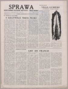 Sprawa : dwutygodnik Polskiego Instytutu "Miecz Ducha" 1944, R. 3 nr 15