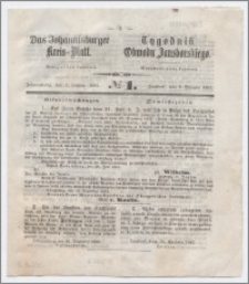 Johannisburger Kreisblatt = Tygodnik Obwodu Jansborskiego 1863 no. 1