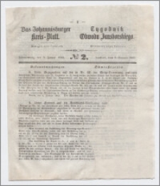 Johannisburger Kreisblatt = Tygodnik Obwodu Jansborskiego 1863 no. 2