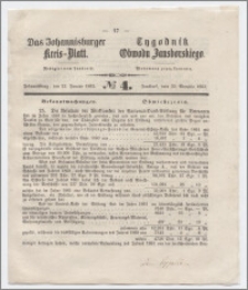 Johannisburger Kreisblatt = Tygodnik Obwodu Jansborskiego 1863 no. 4