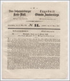 Johannisburger Kreisblatt = Tygodnik Obwodu Jansborskiego 1863 no. 11