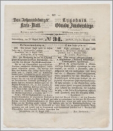 Johannisburger Kreisblatt = Tygodnik Obwodu Jansborskiego 1863 no. 34