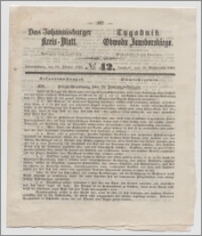 Johannisburger Kreisblatt = Tygodnik Obwodu Jansborskiego 1863 no. 42