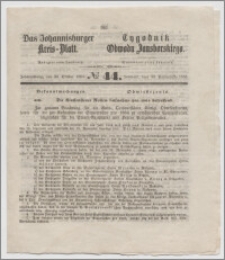 Johannisburger Kreisblatt = Tygodnik Obwodu Jansborskiego 1863 no. 44