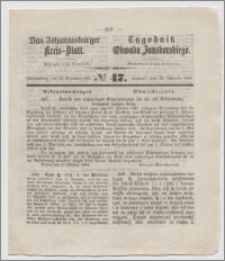 Johannisburger Kreisblatt = Tygodnik Obwodu Jansborskiego 1863 no. 47