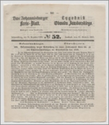 Johannisburger Kreisblatt = Tygodnik Obwodu Jansborskiego 1863 no. 52