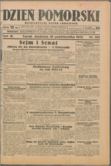 Dzień Pomorski 1932.10.30, R. 4 nr 251