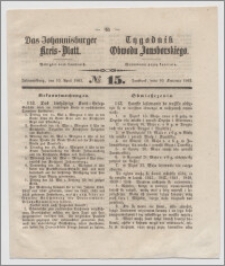 Johannisburger Kreisblatt = Tygodnik Obwodu Jansborskiego 1863 no. 15