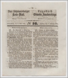 Johannisburger Kreisblatt = Tygodnik Obwodu Jansborskiego 1863 no. 16