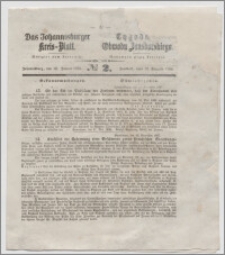 Johannisburger Kreisblatt = Tygodnik Obwodu Jansborskiego 1868 no. 2