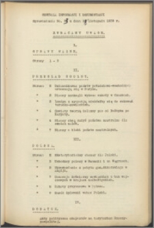 Sprawozdanie / Centrala Informacji i Dokumentacji 1939.11.18, no. 33