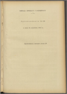 Sprawozdanie / Centrala Informacji i Dokumentacji 1940.01.31, no. 104