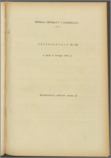 Sprawozdanie / Centrala Informacji i Dokumentacji 1940.02.02, no. 106