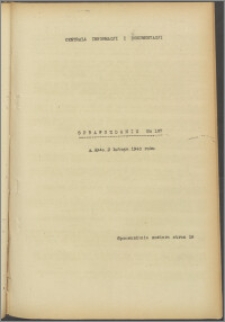 Sprawozdanie / Centrala Informacji i Dokumentacji 1940.02.03, no. 107