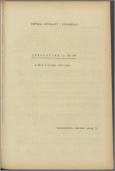 Sprawozdanie / Centrala Informacji i Dokumentacji 1940.02.04, no. 108