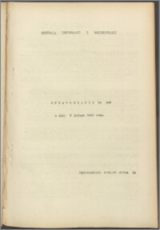 Sprawozdanie / Centrala Informacji i Dokumentacji 1940.02.05, no. 109