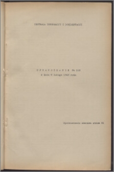 Sprawozdanie / Centrala Informacji i Dokumentacji 1940.02.08, no. 112