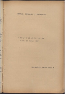 Sprawozdanie / Centrala Informacji i Dokumentacji 1940.02.18, no. 122