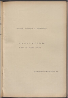Sprawozdanie / Centrala Informacji i Dokumentacji 1940.02.20, no. 124