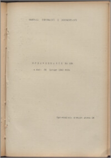 Sprawozdanie / Centrala Informacji i Dokumentacji 1940.02.22, no. 126
