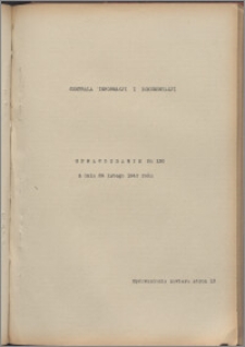 Sprawozdanie / Centrala Informacji i Dokumentacji 1940.02.26, no. 130