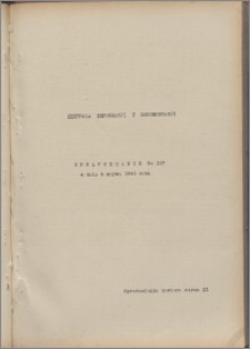 Sprawozdanie / Centrala Informacji i Dokumentacji 1940.03.04, no. 137
