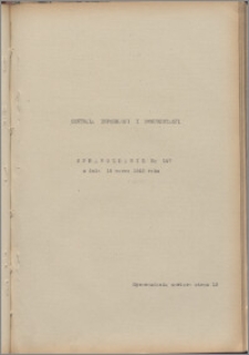 Sprawozdanie / Centrala Informacji i Dokumentacji 1940.03.14, no. 147