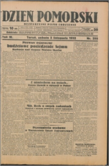 Dzień Pomorski 1932.11.05, R. 4 nr 255