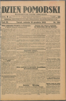 Dzień Pomorski 1932.12.10, R. 4 nr 284